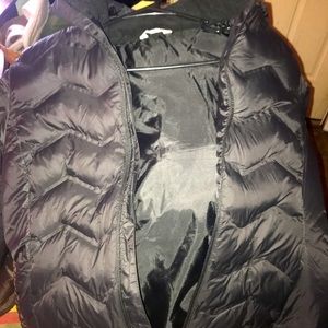 Black puffer jacket